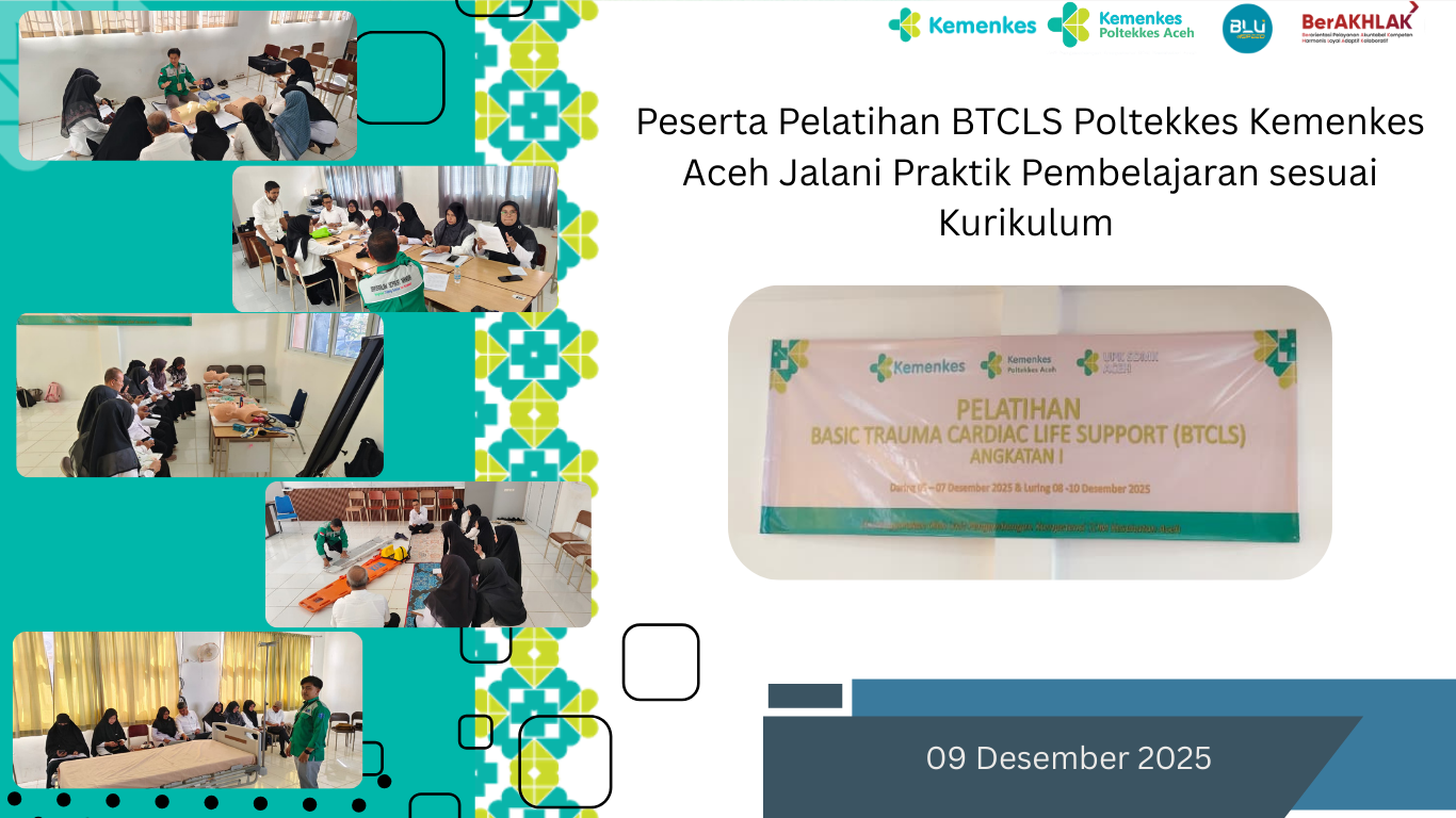 Peserta Pelatihan BTCLS Poltekkes Kemenkes Aceh Jalani Praktik Pembelajaran sesuai Kurikulum
