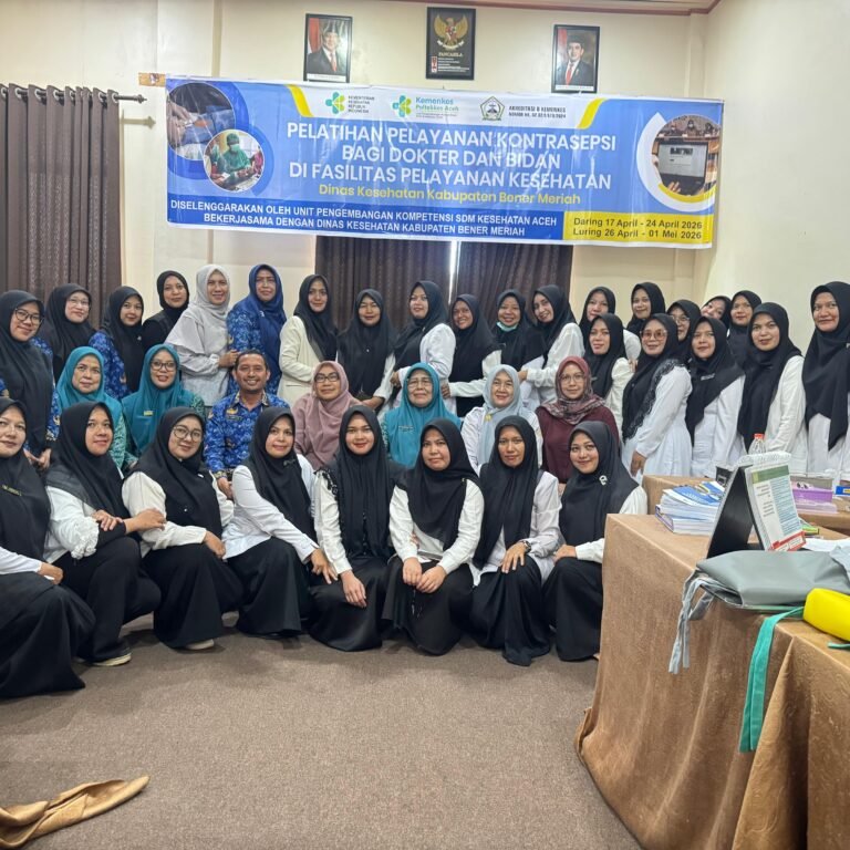 Pelatihan Pelayanan Kontrasepsi bagi Dokter dan Bidan di Fasilitas Pelayanan Kesehatan Angkatan 1 Kerjasama dengan Dinas Kesehatan Kabupaten Bener Meriah Tahun 2026